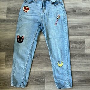Hot Topic Sailor Moon Embroidered Jeans